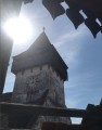 Torony ellenfényben Homoród lutheránus templom erődtemplom